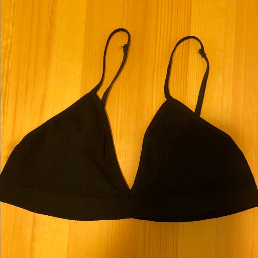 Urban Outfitters Ribbed Triangle Bralette